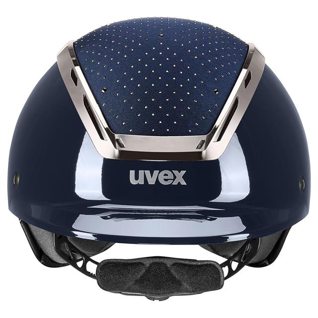 Casque d'équitation Exxeed Glow Uvex Bleu foncé-noir