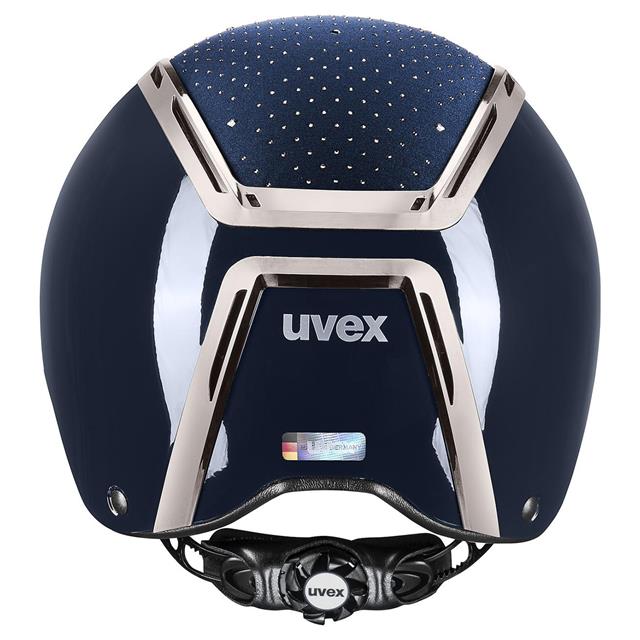 Casque d'équitation Exxeed Glow Uvex Bleu foncé-noir