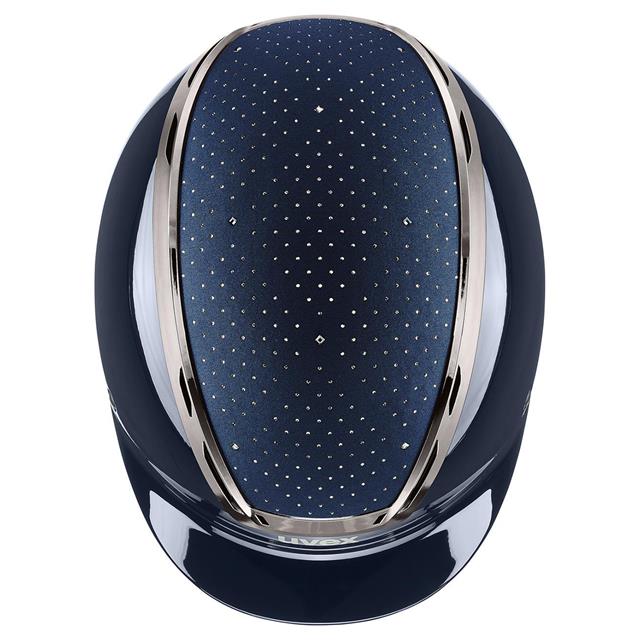 Casque d'équitation Exxeed Glow Uvex Bleu foncé-noir