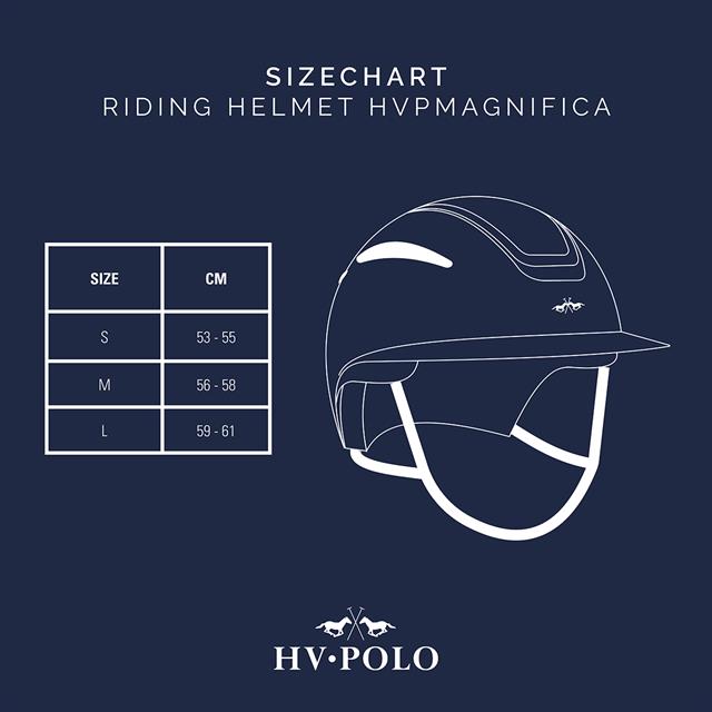 Casque d'équitation HVpmagnifica HV Polo Noir-noir