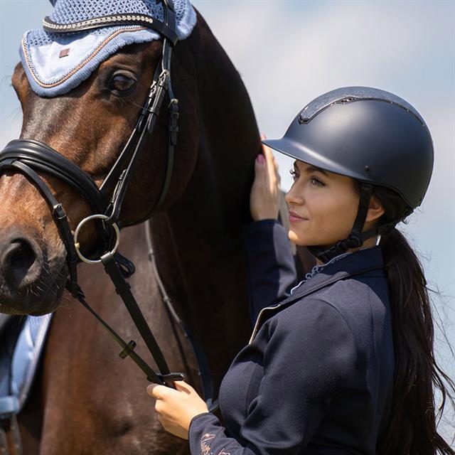 Casque d'équitation IRHOlania Flower Imperial Riding Bleu foncé