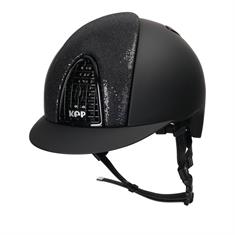 Casque d'équitation Kep Italia Cromo Textile Glitter Noir Noir