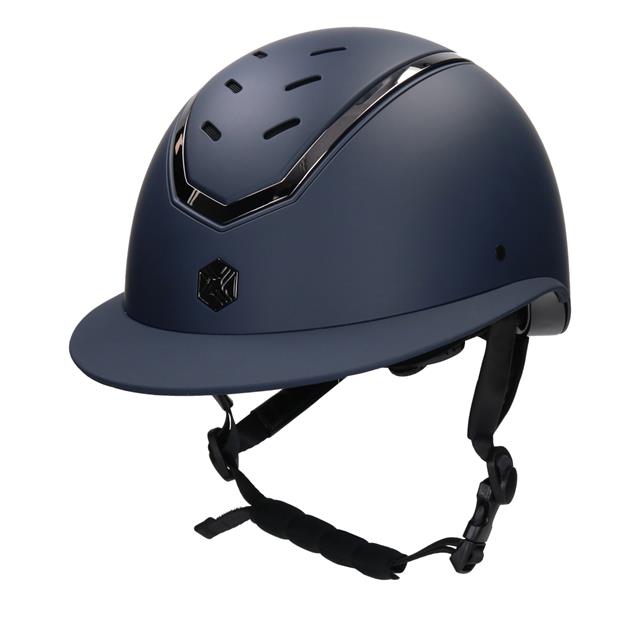 Casque d'équitation Kylo Mat Bord Large Charles Owen Bleu foncé