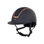 Casque d'Équitation Omega Painted Glitter BR Bleu foncé-doré