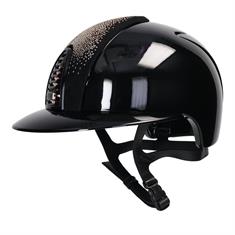 Casque d'équitation Polo Cromo 2.0 Polish Metal Shaded Rosegold KEP Italia Noir