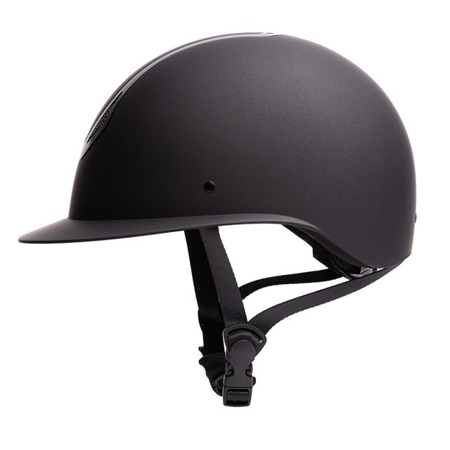 Casque d'équitation Pro F1 Matt Harry's Horse Noir-noir