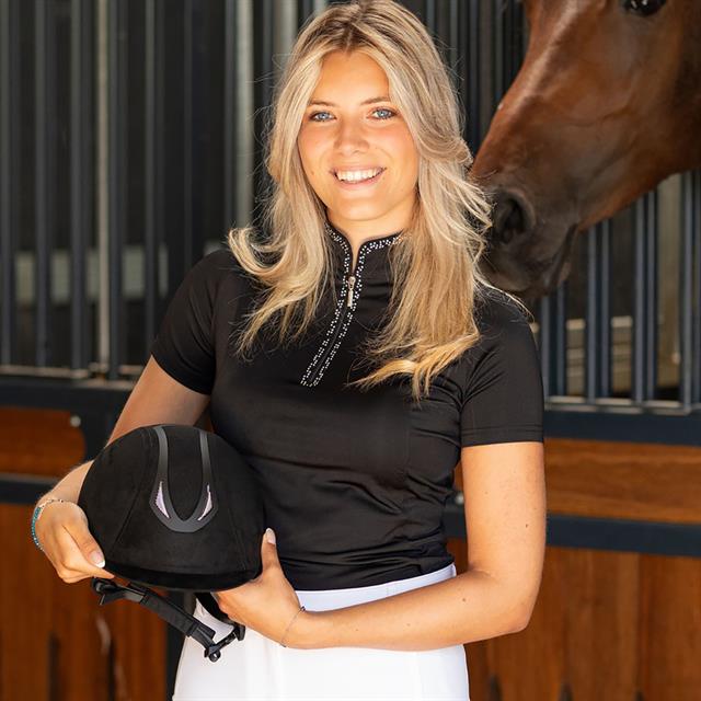 Casque d'équitation Pro F1 Micro Suede Harry's Horse Noir