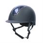Casque d'équitation Regal Glossy Harry's Horse Noir-argenté