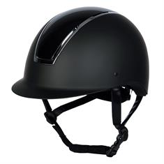 Casque d'équitation Regal Glossy Harry's Horse Noir-argenté