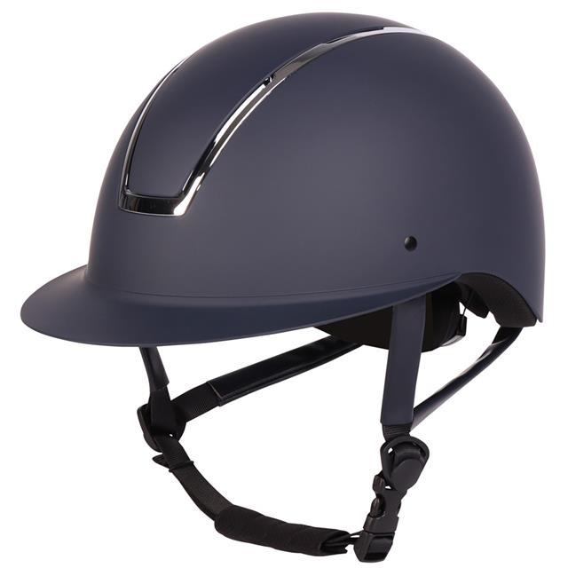Casque d'Équitation Royal Matt Harry's Horse Bleu foncé-argenté