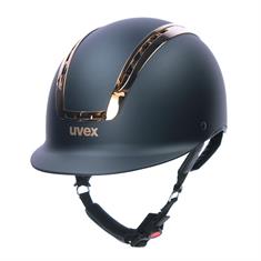 Casque d'Équitation Suxxeed Chrome Uvex Bleu foncé-doré