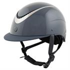 Casque d'équitation Theta Glossy Normal Visor BR  Bleu foncé