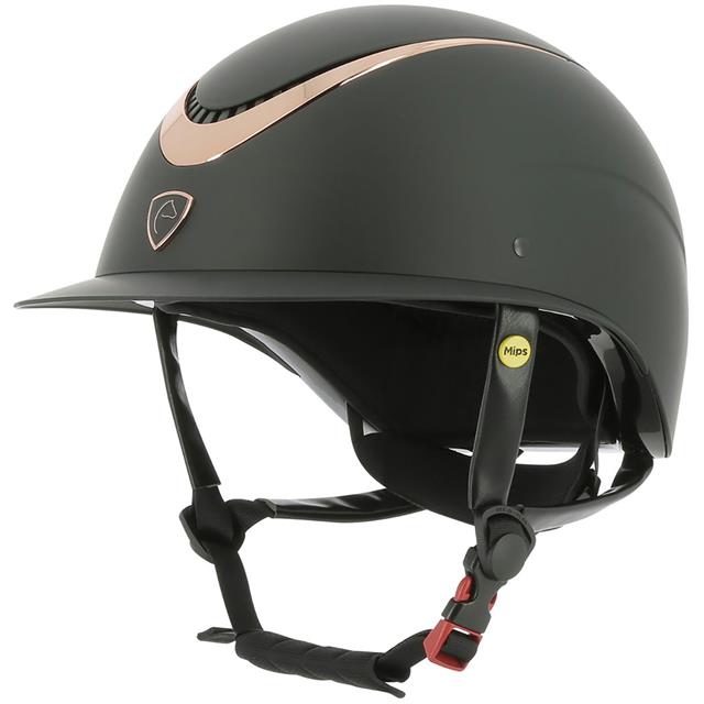 Casque d'équitation Wings MIPS Equithème Noir-rose