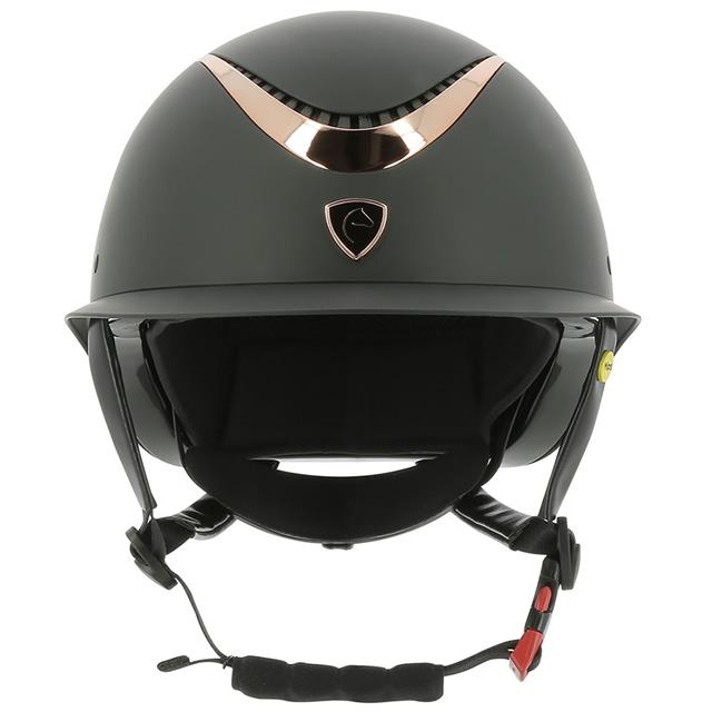 Casque d'équitation Wings MIPS Equithème Noir-rose