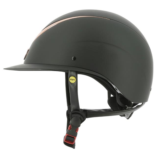 Casque d'équitation Wings MIPS Equithème Noir-rose