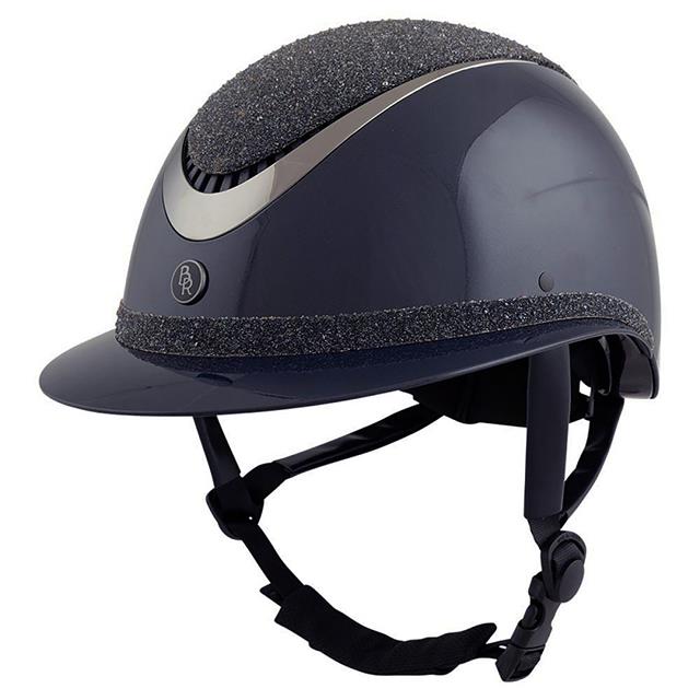 Casque de sécurité Theta Plus Dazzling Glamourous BR Bleu foncé-noir