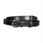 Ceinture Flat Leather Dy'on Noir