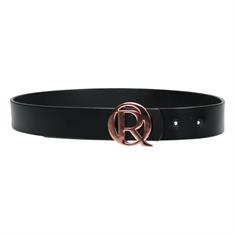 Ceinture Logo Quur Noir-rose