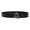 Ceinture Logo QUUR Noir-rose