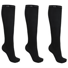 Chaussettes 3-pack QHP Noir