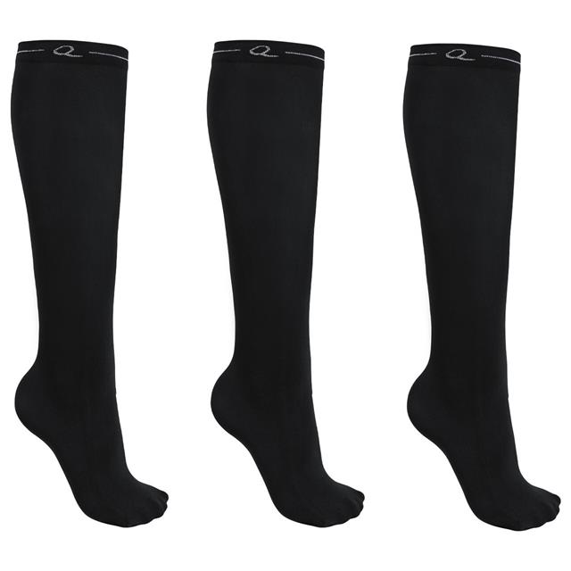 Chaussettes 3-pack QHP Noir