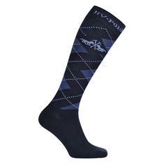 Chaussettes Argyle HV POLO Bleu foncé-Bleu foncé