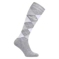 Chaussettes Argyle HV POLO Gris clair-blanc
