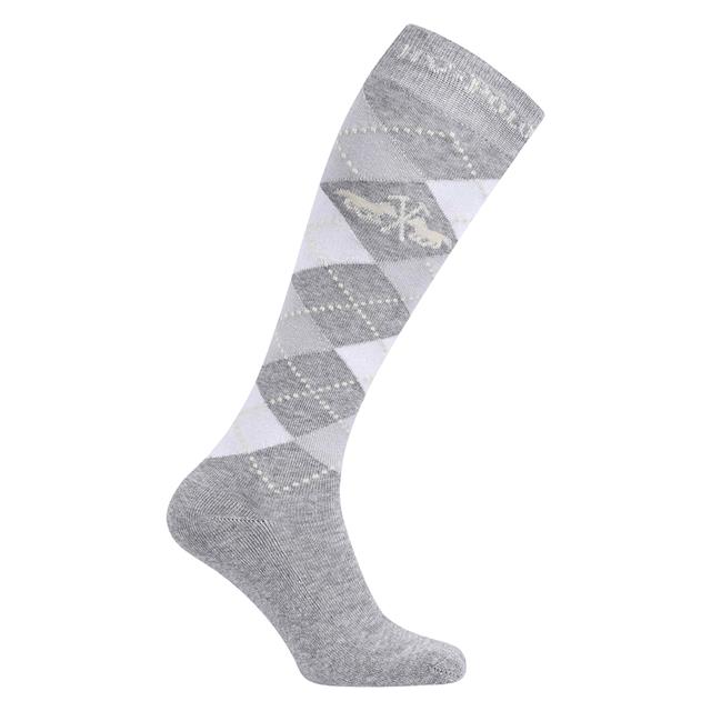 Chaussettes Argyle HV POLO Gris clair-blanc