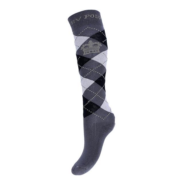 Chaussettes Argyle HV POLO Gris foncé-noir