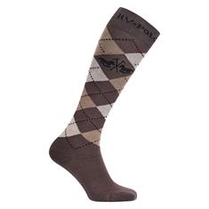 Chaussettes Argyle HV POLO Marron-bleu clair