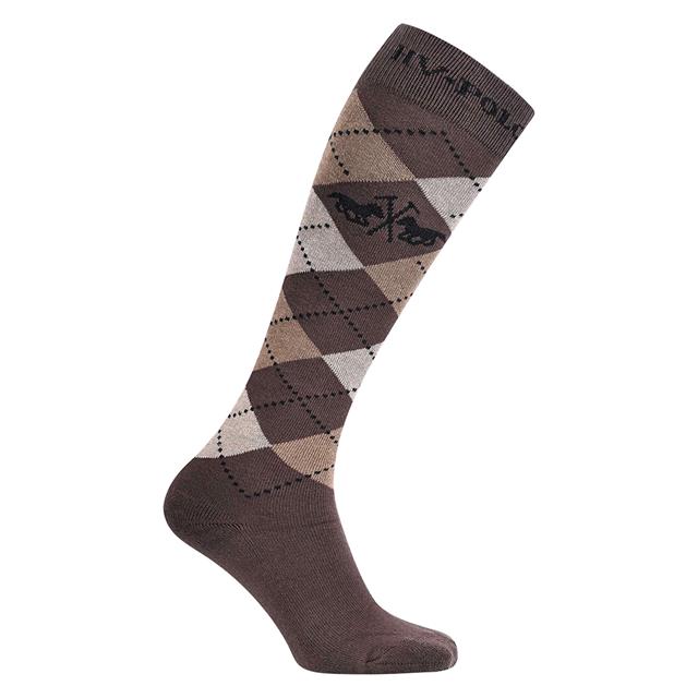 Chaussettes Argyle HV POLO Marron-bleu clair