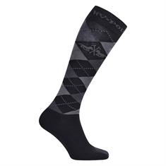 Chaussettes Argyle HV POLO Noir-gris clair