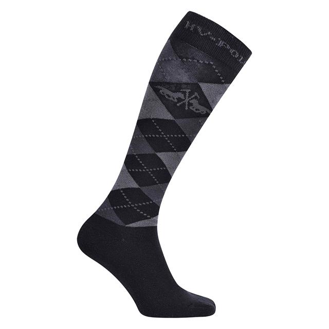 Chaussettes Argyle HV POLO Noir-gris clair