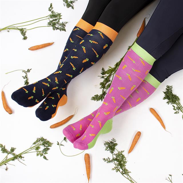 Chaussettes Carrot Epplejeck Bleu foncé-orange