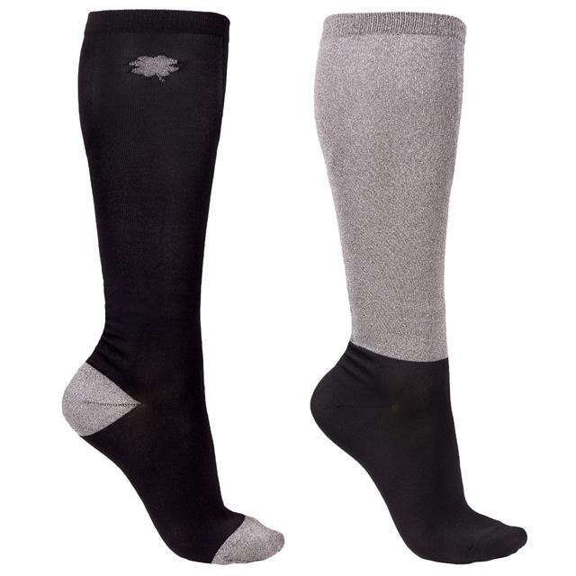 Chaussettes Gift Box 2-Pack QHP Noir-argenté