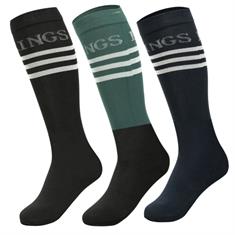 Chaussettes KLGoldie Kingsland - pack de 3 paires Vert-bleu foncé