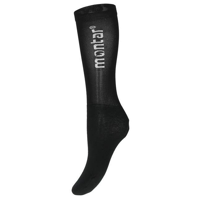 Chaussettes Logo Uni Montar Noir