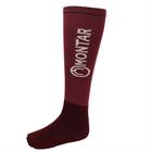 Chaussettes Logo Uni Montar Rouge foncé