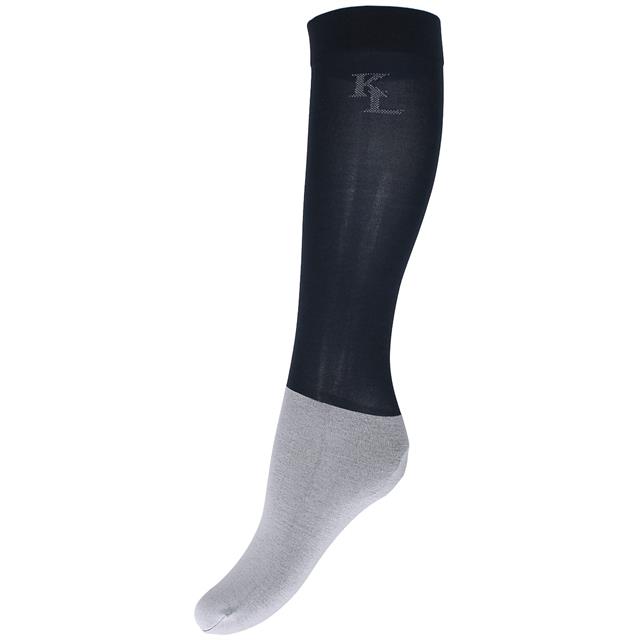 Chaussettes Show Uni Kingsland Bleu foncé-gris