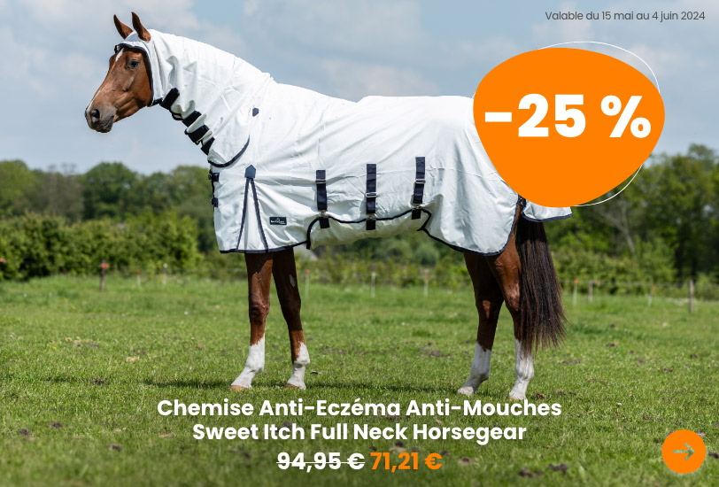 Chemise Anti-Eczéma Anti-Mouches Sweet Itch Full Neck Horsegear