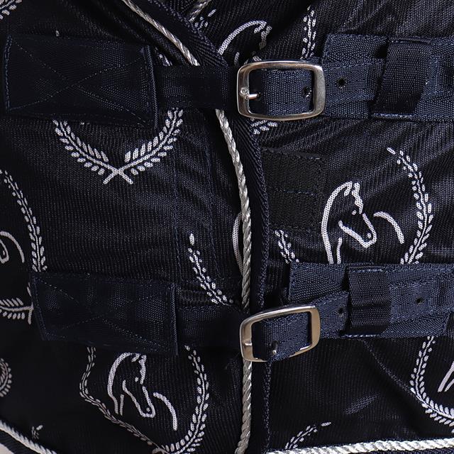 Chemise anti-mouches All Over Horsegear Bleu foncé-blanc