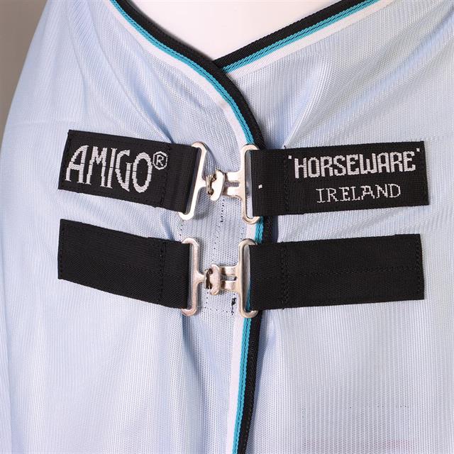 Chemise Anti-Mouches Amigo Bug Rug Horseware Bleu clair-noir
