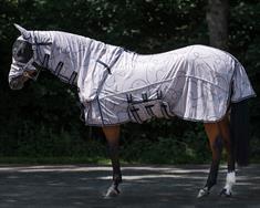 Chemise anti-mouches avec couvre-cou et masque Collection Combo QHP Bleu foncé-beige