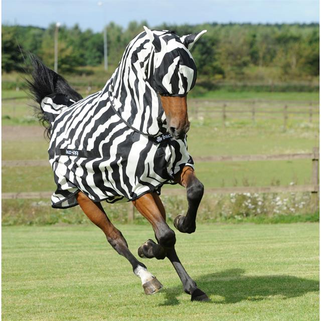 Chemise Anti-Mouches Buzz-Off Zebra Couvre-cou Bucas Zèbre