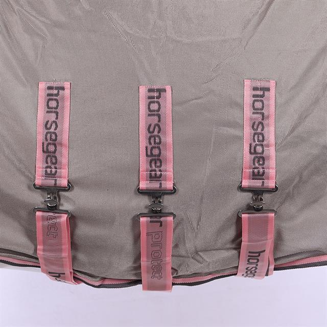Chemise Anti-Mouches Protect HORSEGEAR Gris clair-rose