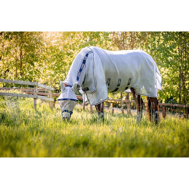 Chemise anti-mouches Rambo Protector Horseware Argenté-bleu