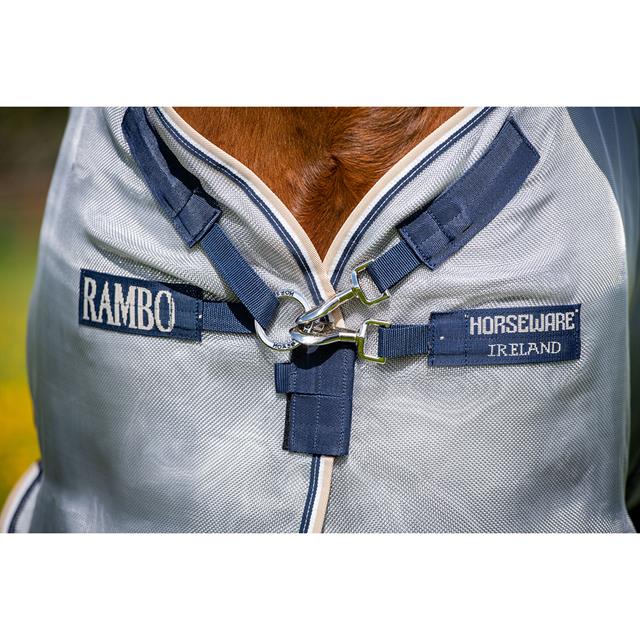 Chemise anti-mouches Rambo Protector Horseware Argenté-bleu
