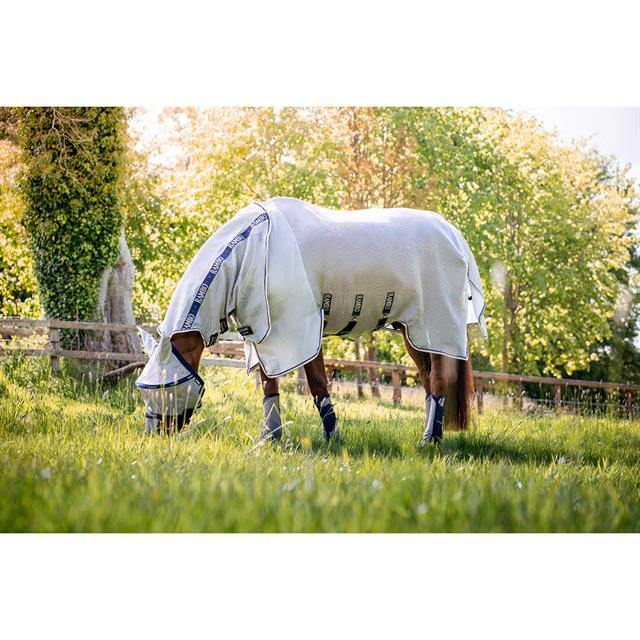 Chemise anti-mouches Rambo Protector Horseware Argenté-bleu