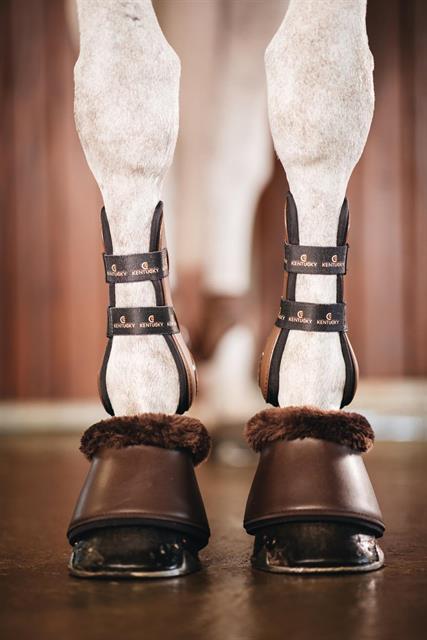 Cloches en mouton et cuir Kentucky Marron-marron