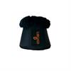 Cloches en mouton et cuir Kentucky Noir-noir